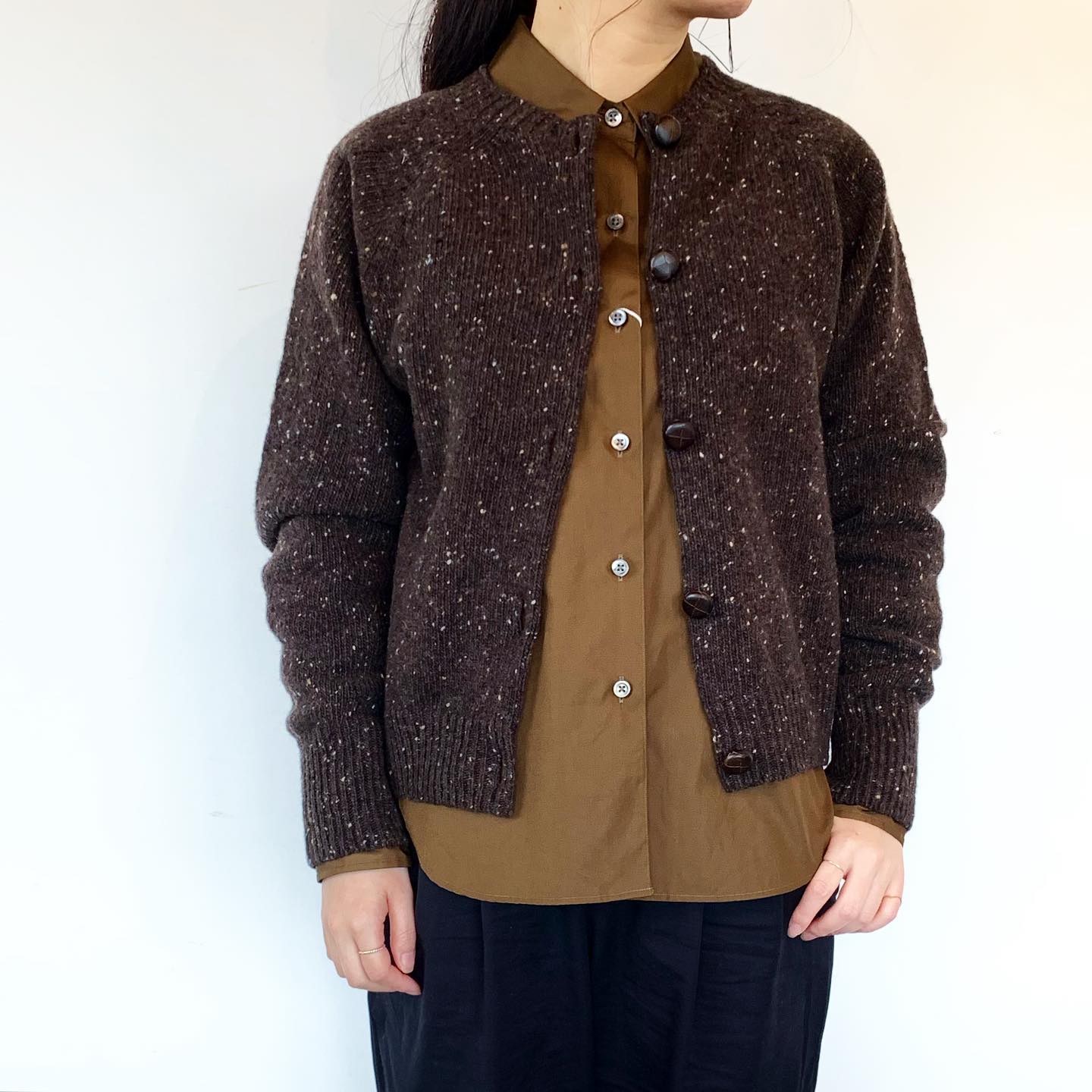 stein KID MOHAIR CARDIGAN 破こ D.Brown 20aw 