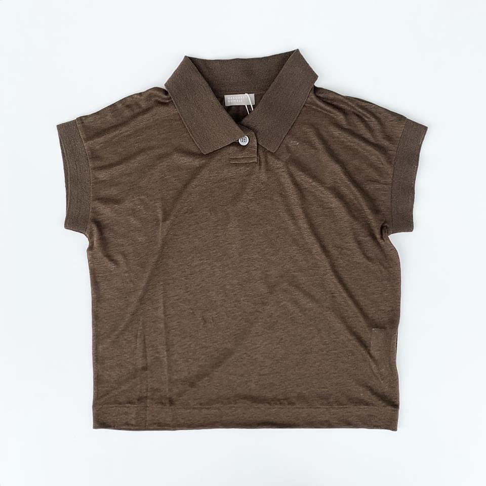 MARGARET HOWELL LINEN JERSEY POLO ハウエルの夏の定番素材の リネン