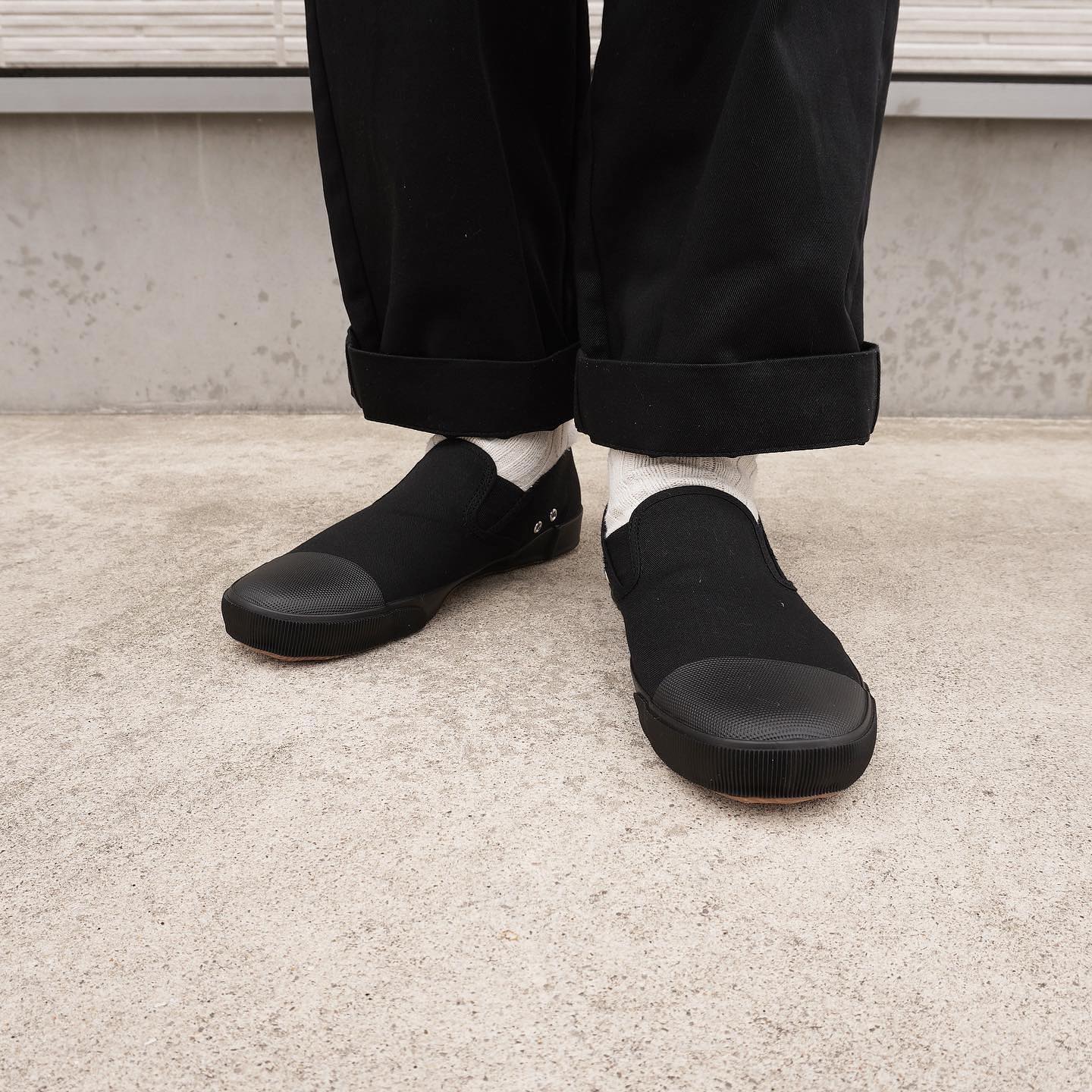 MHL. SLIPON SHOE コットン素材のスリッポンシューズ | HAUS