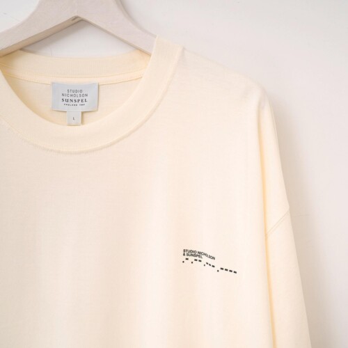 【XSサイズ】STUDIO NICHOLSON×SUNSPEL STUDIO NICHOLSON×SUNSPEL SUNSPEL コラボ ダブルネーム ロゴ T