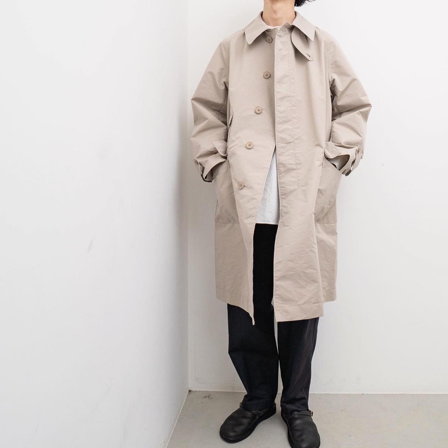 キャプテンサンシャイン Swedish 言い聞かせる Over Coat 春物 
