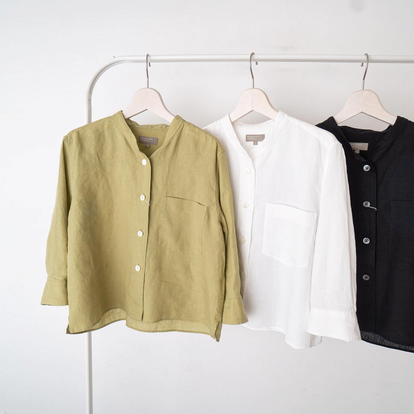 MARGARET HOWELL SHIRTING LINEN リネンワンピース | vrealitybolivia.com