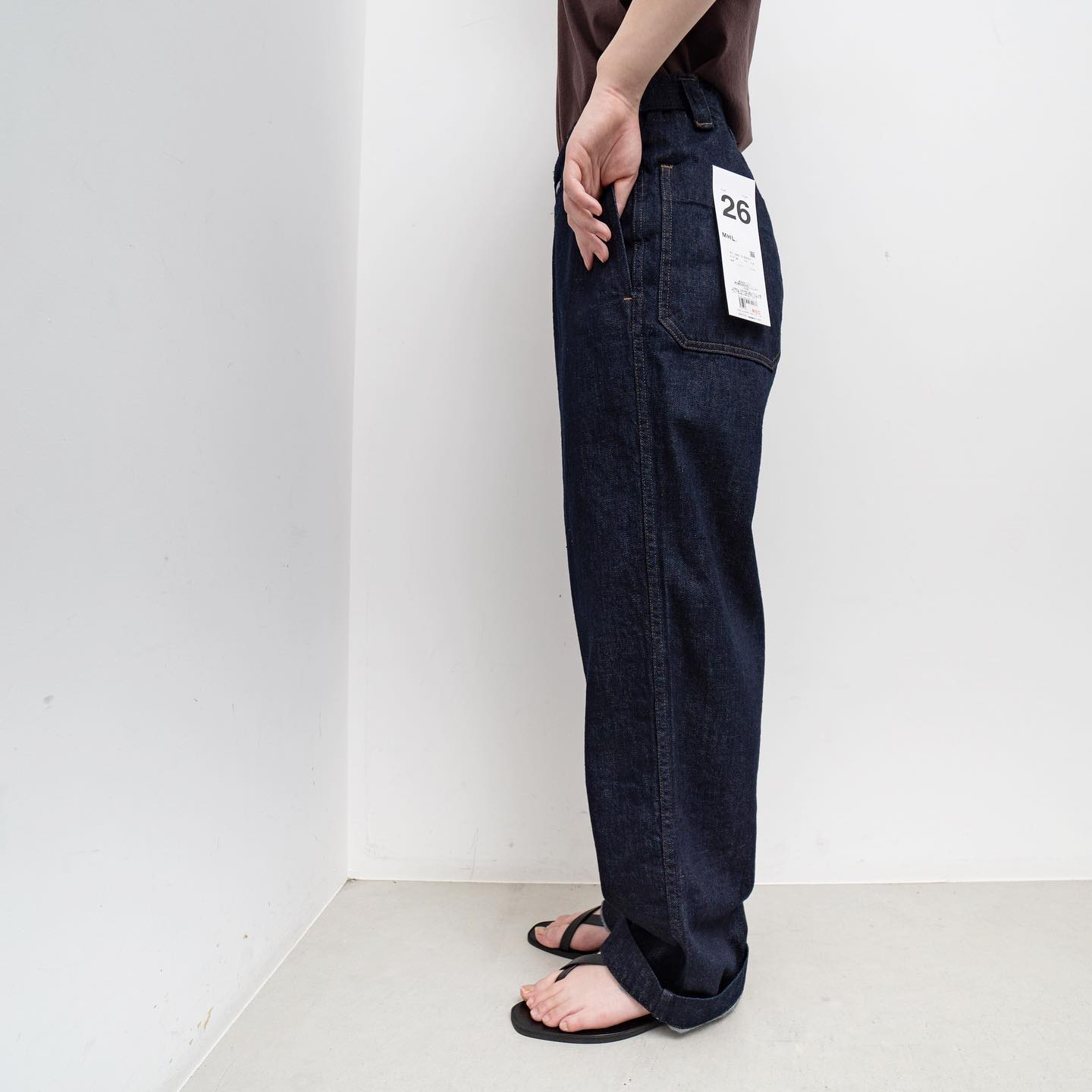 MHL. CANTON LIGHT DENIM トラウザーズ