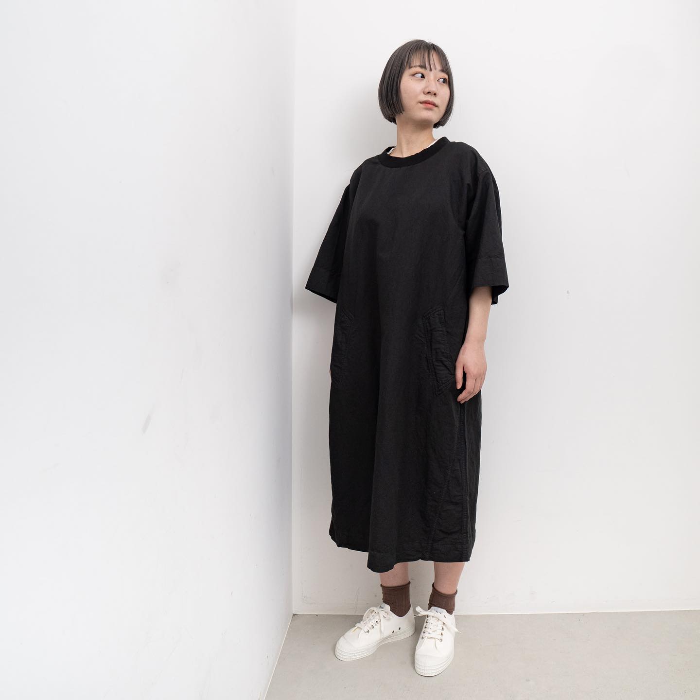 MHL. DRY COTTON LINEN コットンリネン素材を使用したドレス | HAUS
